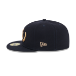 GORRA NEW ERA CAP ATLANTA BRAVES MLB GOLD LEAF 59FIFTY CERRADA en STOCK