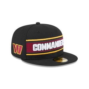 GORRA NEW ERA CAP WASHINGTON COMMANDERS NFL SIDELINE BLACK 2024 59FIFTY CERRADA en STOCK