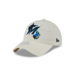 GORRA NEW ERA CAP MIAMI MARLINS MLB WOMEN'S FLORAL 9TWENTY STRAPBACK PARA MUJER en STOCK