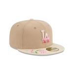 GORRA NEW ERA CAP LOS ANGELES DODGERS MLB HAND STITCHED FLORAL 59FIFTY CERRADA en STOCK